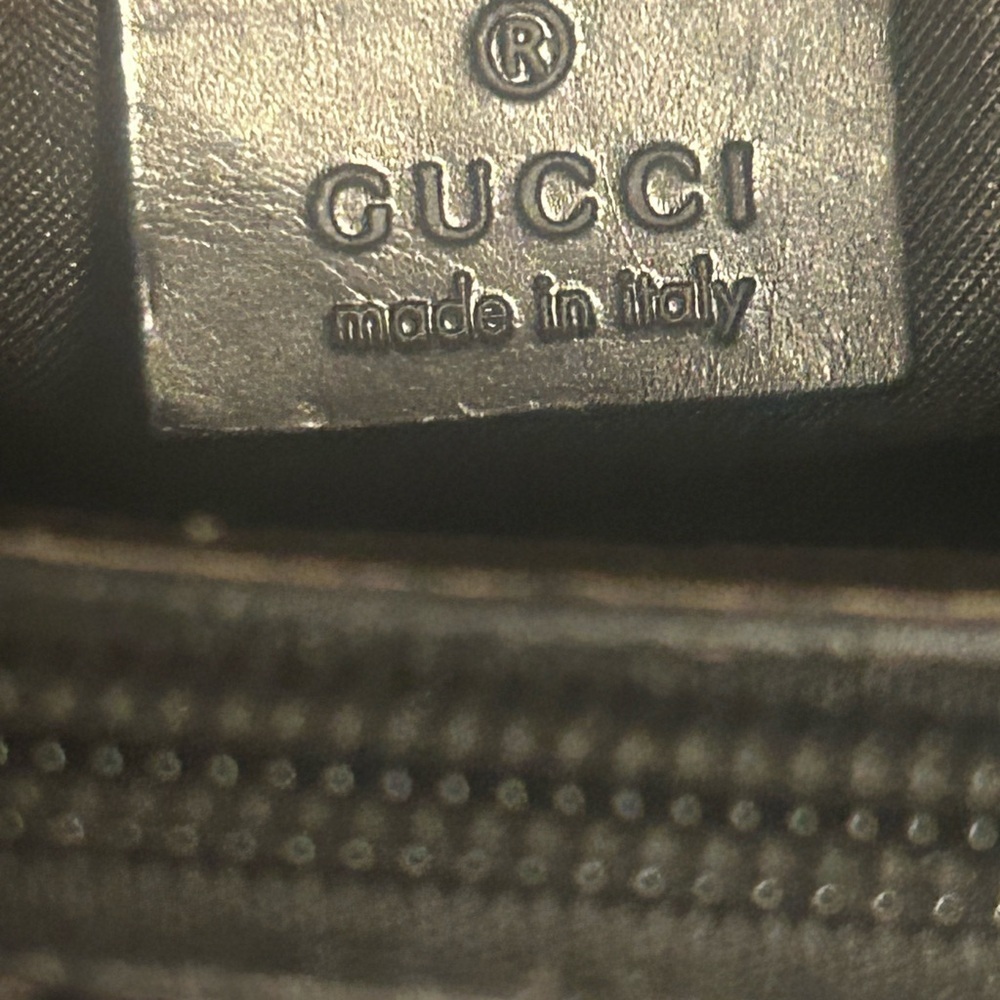 vintage Gucci black GG canvas bamboo handle tote bag - Picture 10 of 16